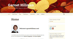 Desktop Screenshot of garnethillman.com